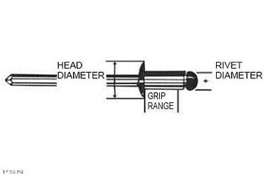 Aluminum and steel pop rivets