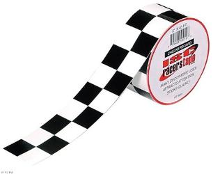 Isc racers tape black & white checkerboard tape