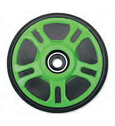 Parts unlimited colored idler wheels