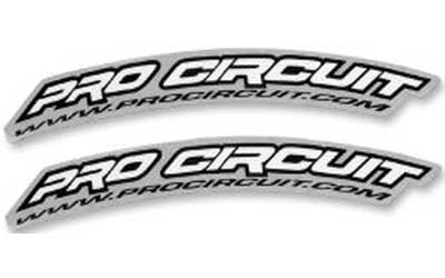 Pro circuit fender stickers