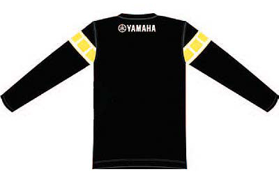 Yamaha on-road motorcycle yellow block long-sleeve t-shirt