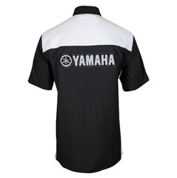 Yamaha off-road motorcycle // sport atv black and white panel pit shirt